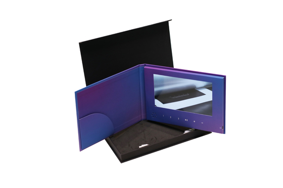 Dinamik ve ilgi çekici bir sunum için LCD Video Broşür Kartı LCD Teknolojisi