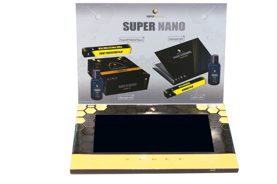 Sert kapaklı 10 inçlik LCD Video Broşür Kartı Marka için 148×210mm boyutu