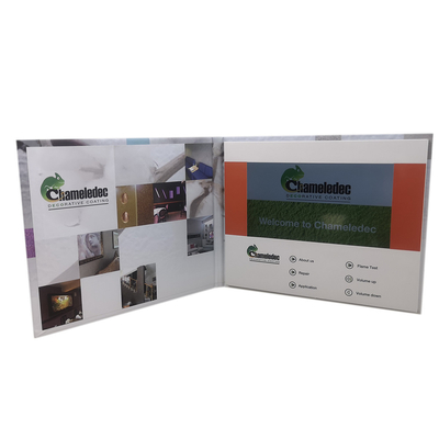 Büyük Pil LCD Video Broşürleri, 10.1 İnç LCD Video Tebrik Kartları Boş OEM