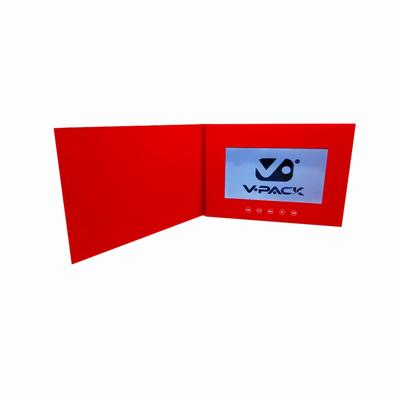 USB LCD video kitapçığı, Auto Show için 7 inç video broşürü TFT rengi