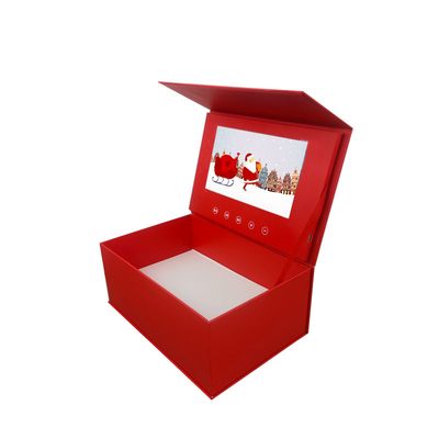 Hediye Promosyon ODM için Yaldız Kare LCD Ekran Video Hediye Kutusu