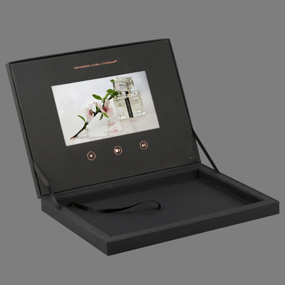 Çift Katlı LCD Ekran Video Hediye Kutusu 512MB Bellek paketleme için 7 inç